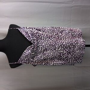 Worthington Leopard Print Camisole in Black and White